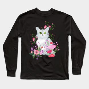 Spring Cat Long Sleeve T-Shirt